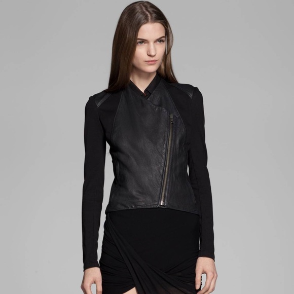 Helmut Lang Lamb Leather Size P Biker Jacket - Picture 15 of 15